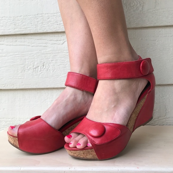 Miz Mooz Shoes - Miz Mooz red wedges